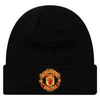 New Era CORE CUFF BEANIE MANCHESTER UNITED Pánský kulich, černá, velikost