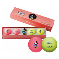 Volvik Vivid Lite Disney Characters 4 Pack Golf Balls Minnie Mouse Plus Ball Marker Pink/Green
