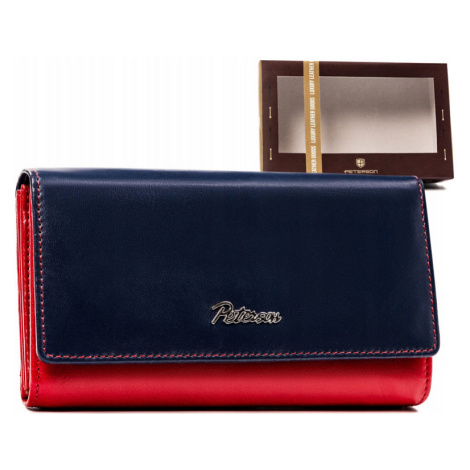Velká dámská kožená peněženka na patentku Peterson