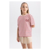 DEFACTO Girl Oversize Fit Short Sleeve T-Shirt