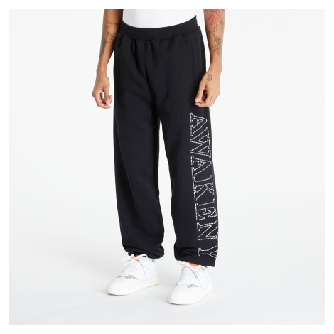 Awake NY Rhinestone Serif Sweatpant Washed Black