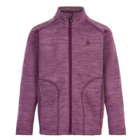 Dívčí lyžařská mikina se zipem COLOR KIDS GIRLS Fleece jacket, melange,opera mauve