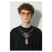 Bavlněné tričko Marcelo Burlon Feathers Necklace černá barva, s potiskem