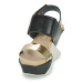 United nude DELTA WEDGE SANDAL Černá