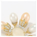 Éternelle Brož se sladkovodními perlami, opálem a zirkony Michelangela B7113-XZ811 Zlatá