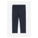 H & M - Společenské kalhoty - modrá