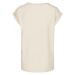 Ladies Organic Extended Shoulder Tee - whitesand