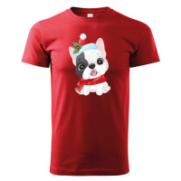 Dětské tričko s potiskem Vánočního buldočku - roztomilé dětské tričko