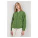 Bunda United Colors of Benetton dámská, zelená barva, přechodná