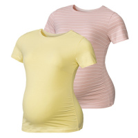 esmara® Dámské těhotenské triko, 2 kusy (žlutá/růžová)