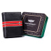 Pánská kožená peněženka Peterson PTN 317 MOTO1 černá / červená