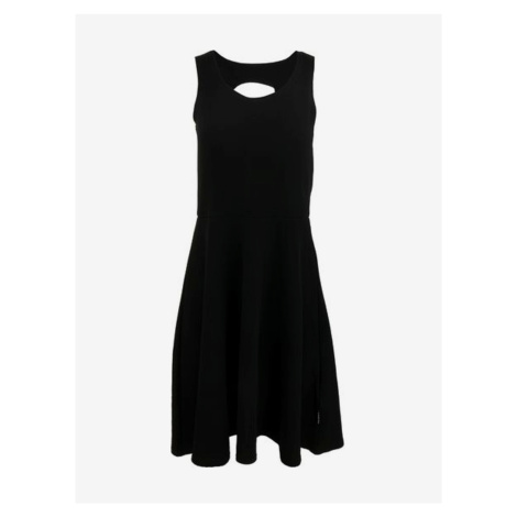Černé dámské šaty s průstřihy ALPINE PRO Lenda