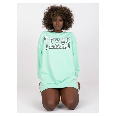 MINTOVÁ MIKINA POPPY S NÁPISEM "TEXAS" --MINT BASIC