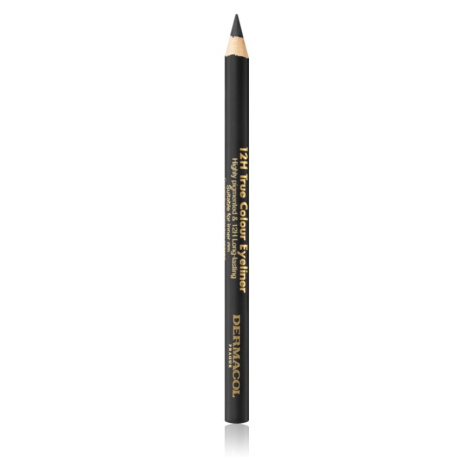 Dermacol True Colour Eyeliner dlouhotrvající tužka na oči odstín 08 Black 4 g
