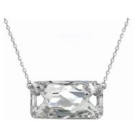 Evolution Group Stříbrný náhrdelník s krystalem Swarovski bílý obdélník 32070.5 crystal foiled