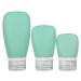 Sada cestovních silikonových lahviček na kosmetiku (3ks) Barva: Mint