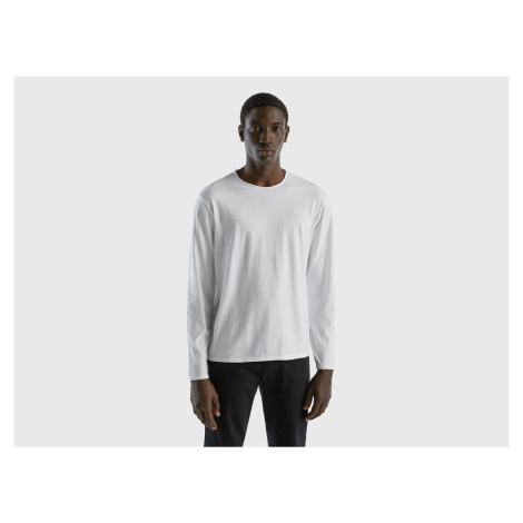 Benetton, Long Sleeve T-shirt In 100% Cotton United Colors of Benetton