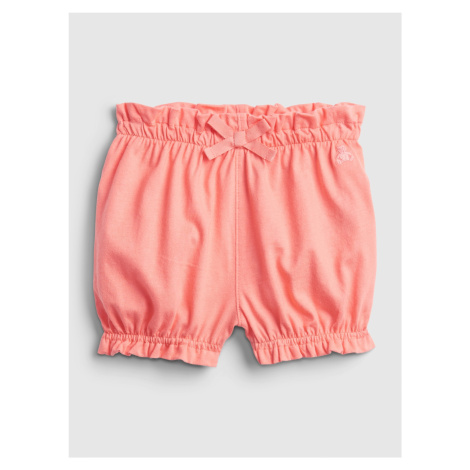 GAP Baby kraťasy 100% organic cotton mix and match pull-on shorts Oranžová