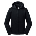 Black children's sweatshirt with hood and zipper Authentic Russell