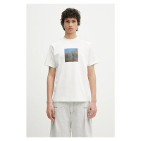 Tričko Ader Error Apparel-Top pánské, bílá barva, s potiskem, BO01SSTS0101OW