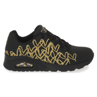 Skechers BKGD UNO GOLDEN HEART Černá