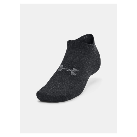 Sada tří párů unisex ponožek v černé barvě Under Armour UA Essential No Show 3pk.