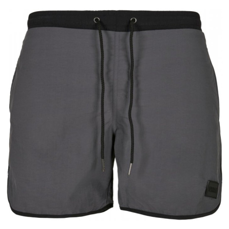 Pánské koupací kraťasy Urban Classics Retro Swimshorts - black/darkshadow