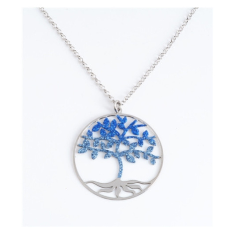 Dámský stříbrný náhrdelník se stromem života 71357F Silver style