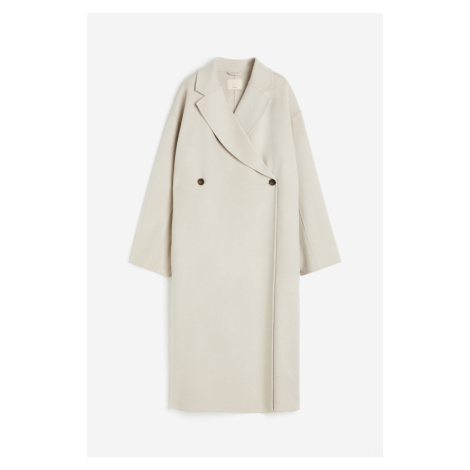H & M - Kabát z vlněné směsi - béžová H&M
