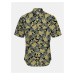 Žluto-černá vzorovaná košile s krátkým rukávem ONLY & SONS Kaspar - Pánské