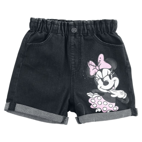 Mickey & Minnie Mouse Kids - Minni Maus detské kratasy cerná džínovina