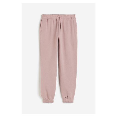 H & M - Kalhoty jogger's vysokým pasem - růžová H&M
