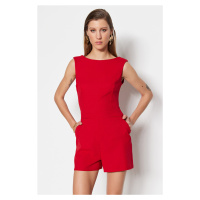 Trendyol Red Mini Woven Jumpsuit