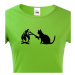 Dámské tričko kočka a myš - tričko pro milovníky koček
