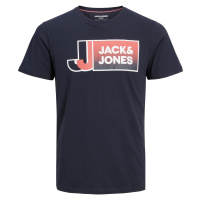 Jack&Jones Pánské triko JCOLOGAN Standard Fit 12228078 Navy Blazer