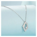 GRACE Silver Jewellery Stříbrný náhrdelník Irene - stříbro 925/1000, zirkon NH-SCN517/85 Stříbrn