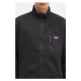 Mikina Nanga Polartec Fleece Zip Blouson pánská, černá barva, hladká, NW2241.1D509