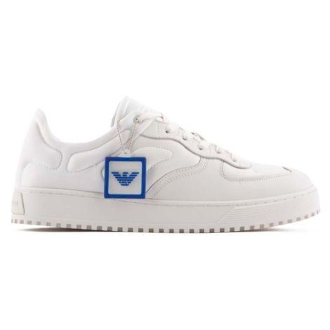 Kožené sneakers boty Emporio Armani bílá barva, X4X609 XN734 S437