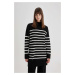 DEFACTO Relax Fit Striped Turtleneck Side Slit Knitwear Sweater Tunic