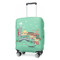 Miss Lulu Elastický obal na kufr Italy S - zelený
