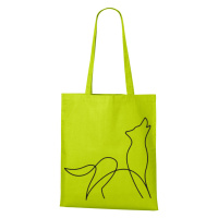 Plátěná taška s potiskem vlka - originální a praktická plátěná taška