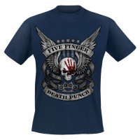 Five Finger Death Punch No Regrets Tričko námořnická modrá