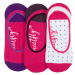 Meatfly ponožky Low Socks Gift Pack Fuchsia Dots | Fialová