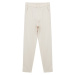 Trendyol White Elastic Waist Gabardine Woven Trousers