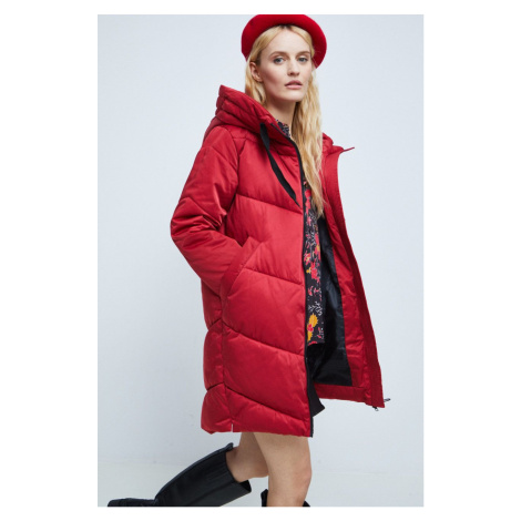 Kabát Medicine dámský, červená barva, zimní