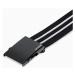 Ombre Clothing Pánský látkový pásek v černé barvě A365