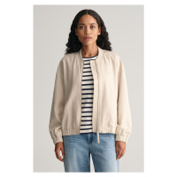 BUNDA GANT LINEN BLEND BOMBER JACKET SOFT OAT