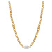 Troli Elegantní pozlacený náhrdelník se sladkovodní perlou VAAXP539