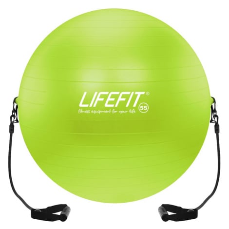 Lifefit Gymnastický míč s expanderem LIFEFIT® GYMBALL EXPAND 65 cm