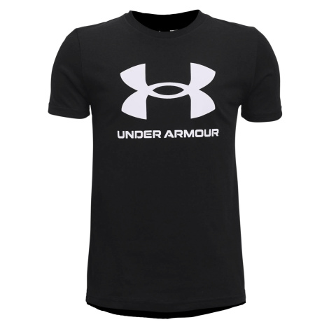 Dětské tričko Under Armour Sportstyle Logo SS Černá